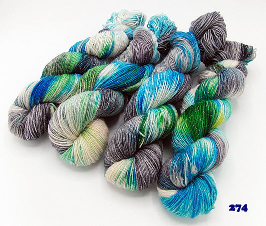 Sockenwolle *Glitzer* 100g Nr.274